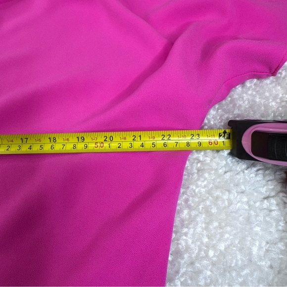 Trina Turk Islet Dress Hot Pink High Low Hem Flowy Romantic Vacation Medium - Picture 11 of 12